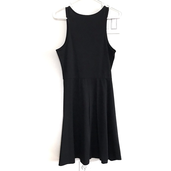 H&M Black Fit and Flare Skater Dress Med - Picture 2 of 2